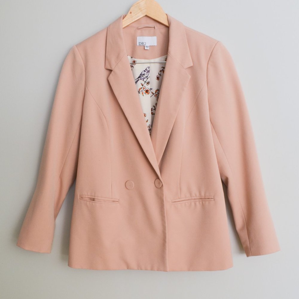 Blush Pink Oversized Blazer